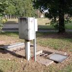 Poste de relevage de la piscine